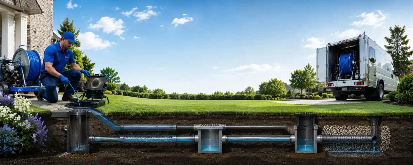 Outdoor drain cleaning information for Carlisle, MA